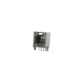 Conector Jack RJ12 6P6C 6 Vias Cinza - YH55-04