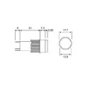Mini Sinaleiro AC 250V/0.5A - DC 30V/1A - Amarelo - YLAY8E